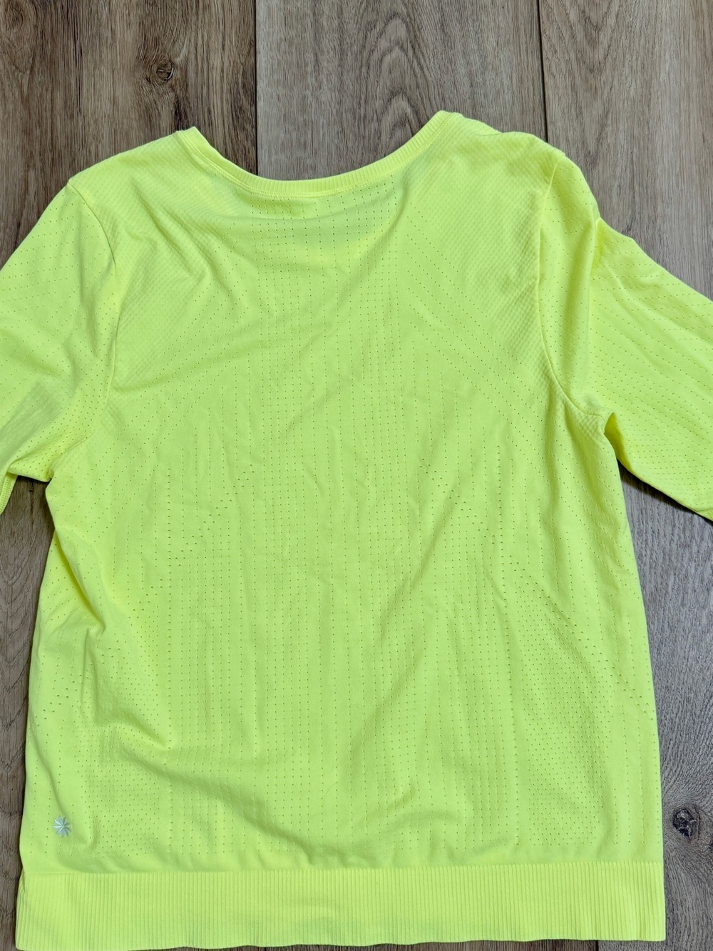 Athleta Neon Yellow Long Sleeve Performance Top